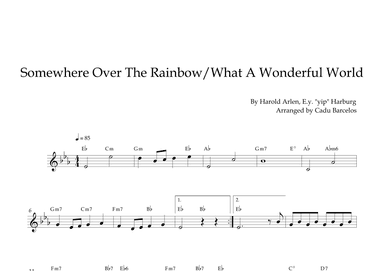 Somewhere Over The Rainbow/what A Wonderful World (arr. Cadu Barcelos)