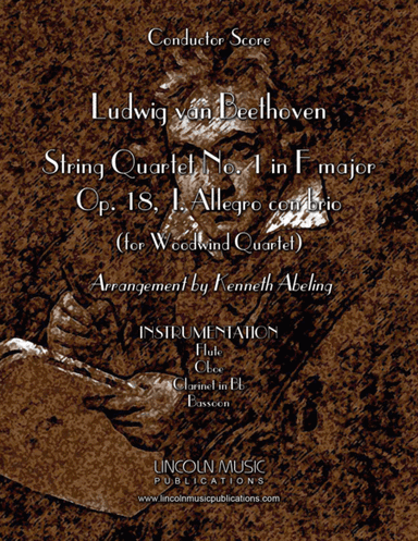 Beethoven – String Quartet No.1 in F Major, I. Allegro (for Woodwind Quartet) (arr. Kenneth Abeling)