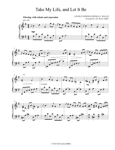 Take My Life, and Let It Be (arr. J.B. Taylor)