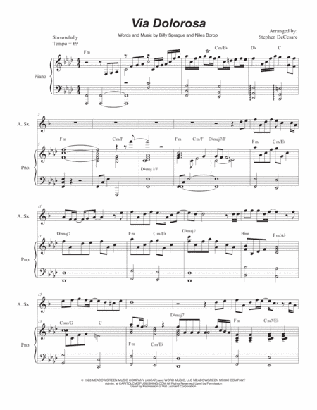 Via Dolorosa (arr. Stephen DeCesare)