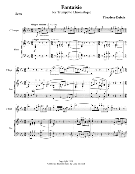 Fantaisie for Trumpet (arr. Gary Bricault)