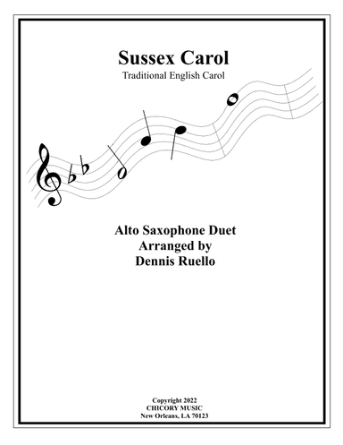Sussex Carol - Duet for Alto Saxophone (arr. Dennis Ruello)