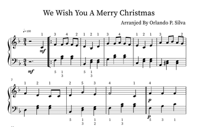We Wish You A Merry Christmas (piano) (arr. Orlando P. Silva)