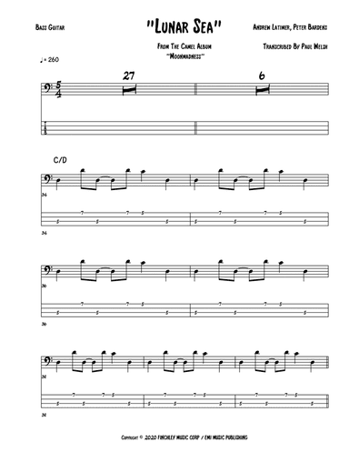 Lunar Sea (arr. Accubass)