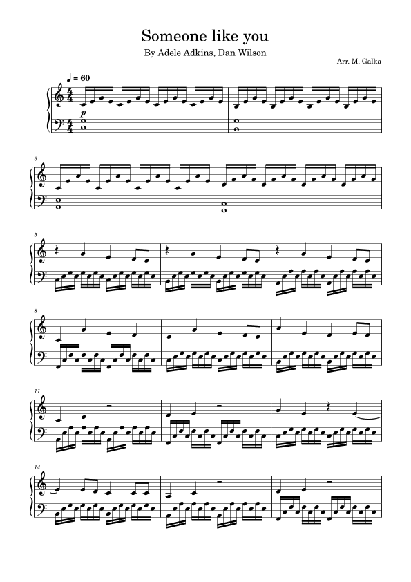 Someone Like You (arr. Magdalena Galka)