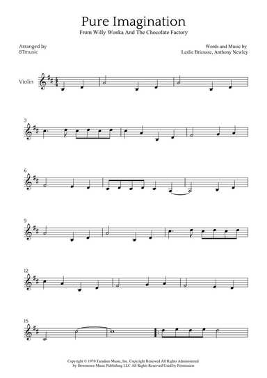 Pure Imagination (arr. BTmusic)