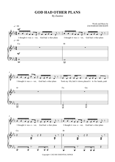 God Had Other Plans (arr. SCMusic)