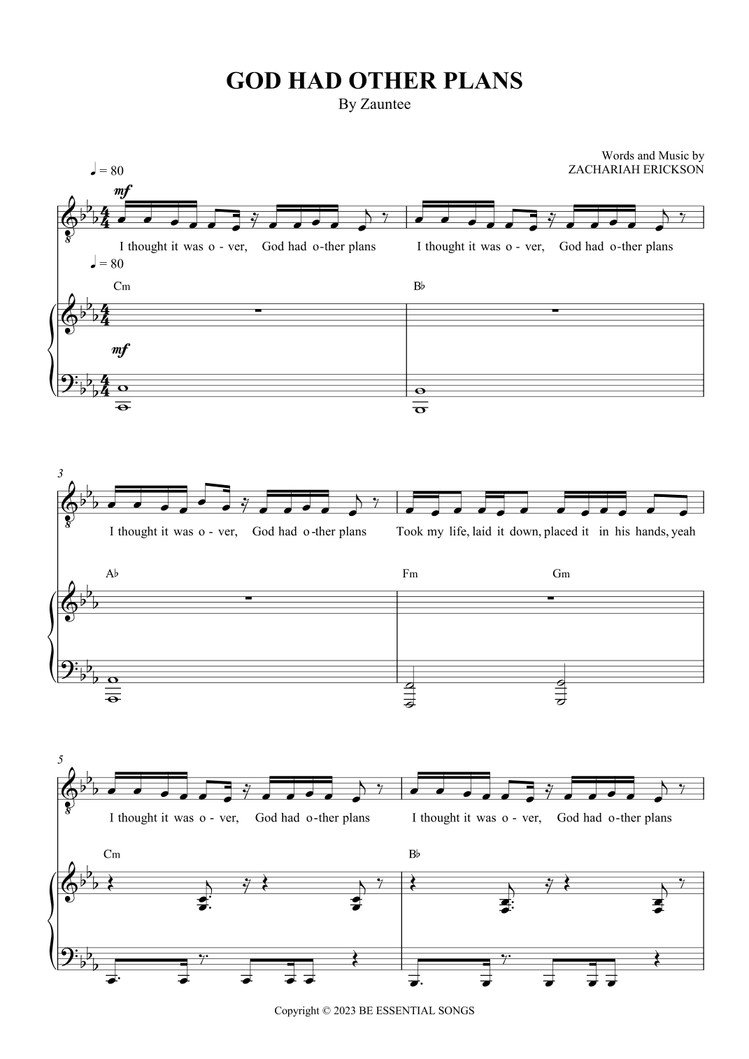 God Had Other Plans (arr. SCMusic)