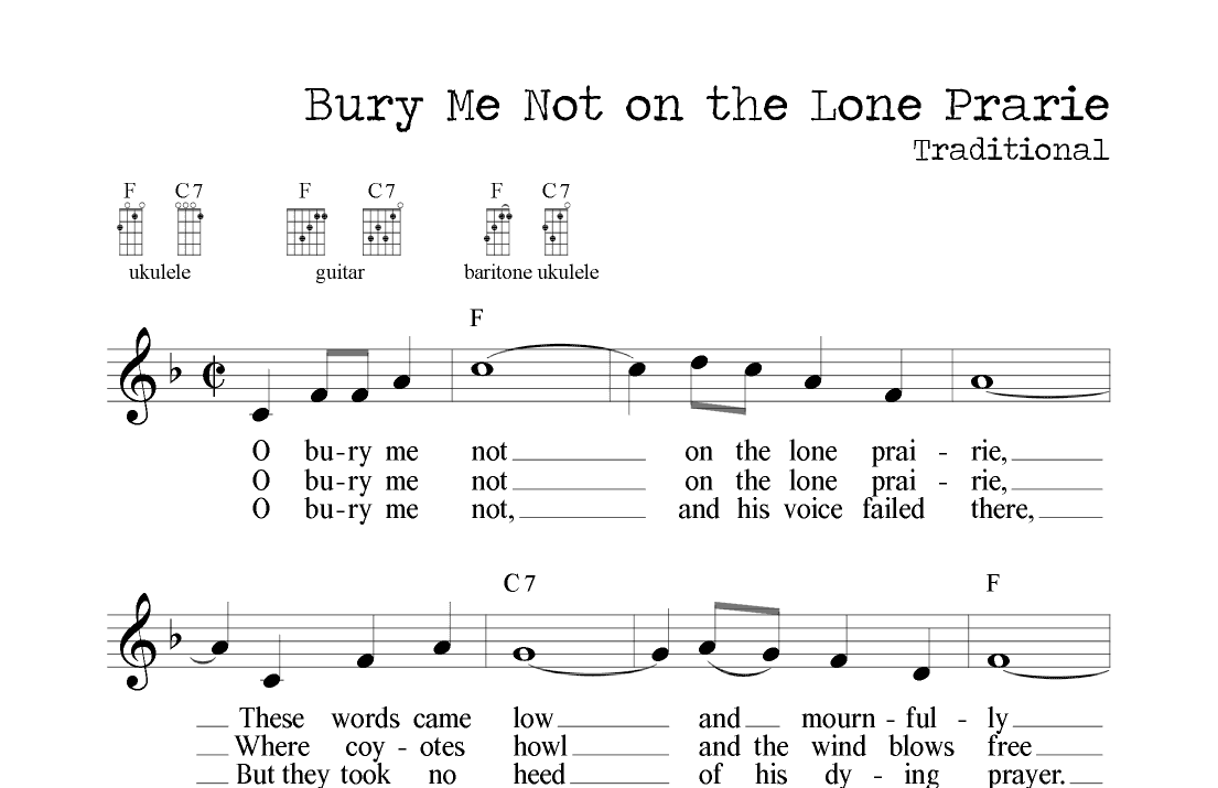 Bury Me Not on the Lone Prairie (arr. M. Ryan Taylor)
