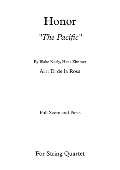The Pacific (main Title) (arr. Daniel de la Rosa Oliva)