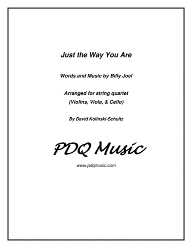 Just The Way You Are (arr. David Kolinski-Schultz)
