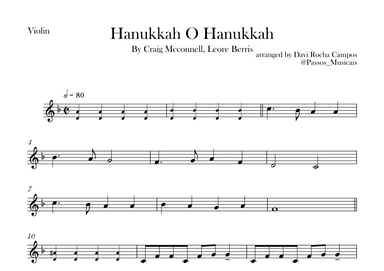 Hanukkah O Hanukkah (arr. Davi Rocha Campos)