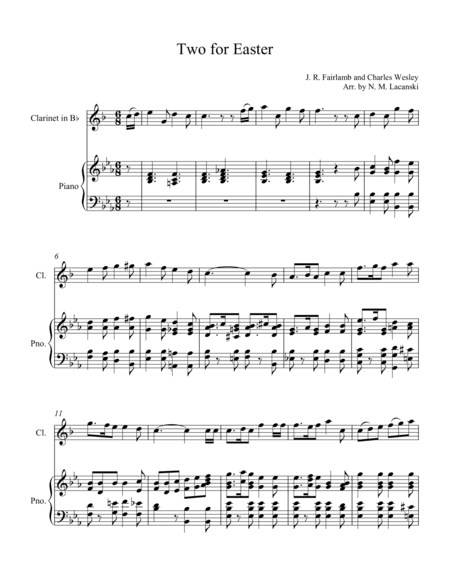 Two for Easter (arr. Nick Lacanski)