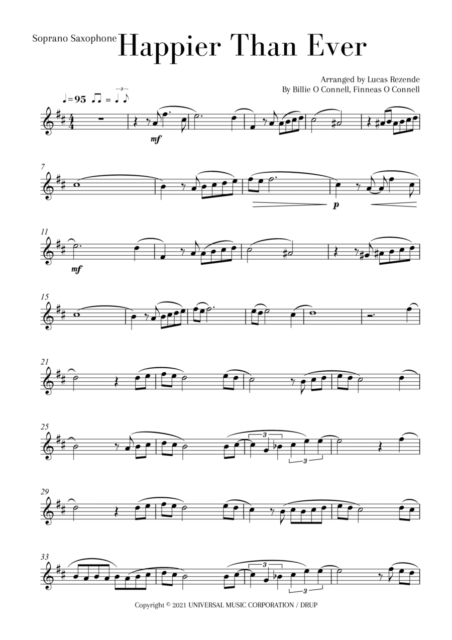 Happier Than Ever (arr. Lucas Rezende)