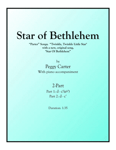 Star Of Bethlehem SA with piano accompaniment