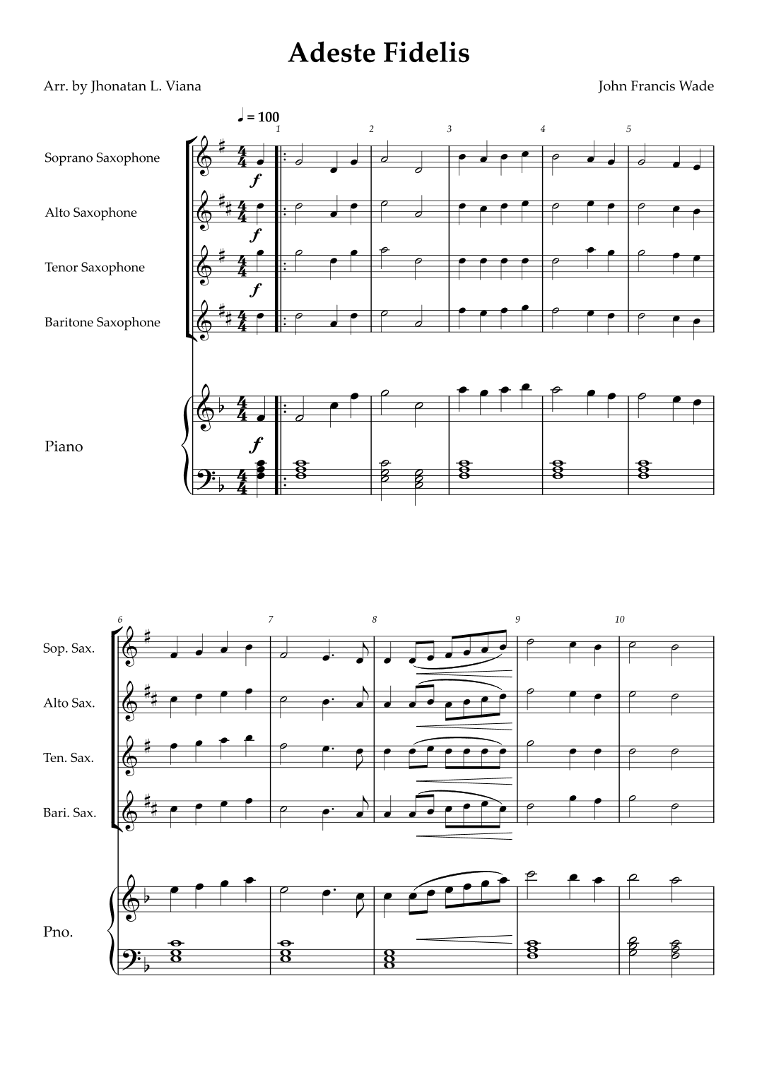 Adeste Fidelis (arr. Jhonatan Lucio Viana)