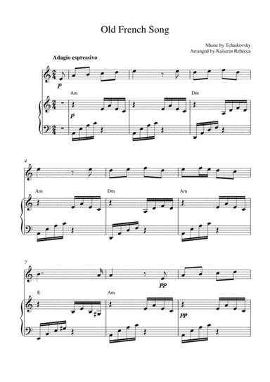 Old French Song (arr. Kaiserin Rebecca)
