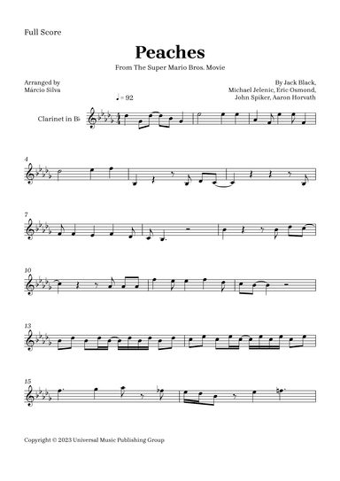 Peaches (arr. Márcio Silva)