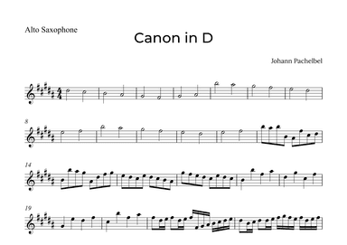 Canon in D (arr. Alex Nunes Rodrigues)