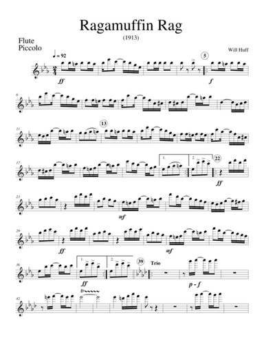 Ragamuffin Rag - Will Huff (arr. Emmett Anglin)