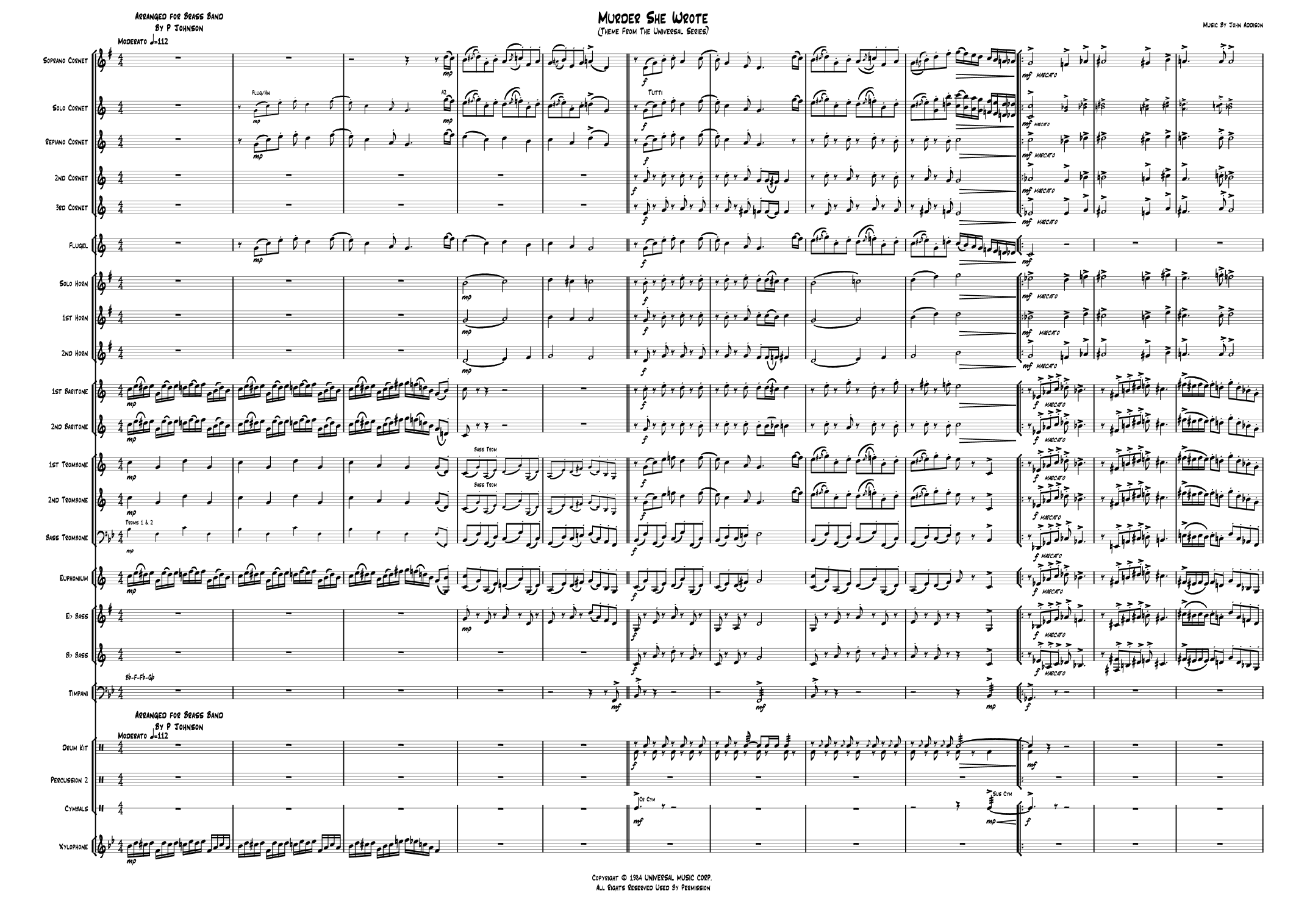 Murder, She Wrote (arr. Paul Johnson)