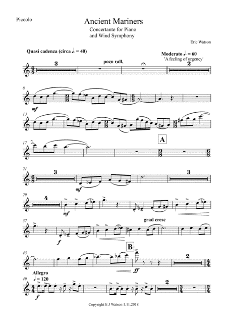 Ancient Mariners  Instrument Parts