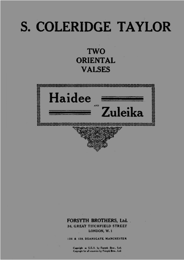 Haidee and Zuleika