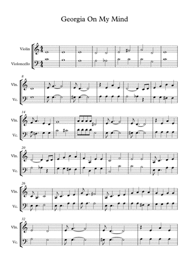 Georgia On My Mind (arr. Heather Roche)