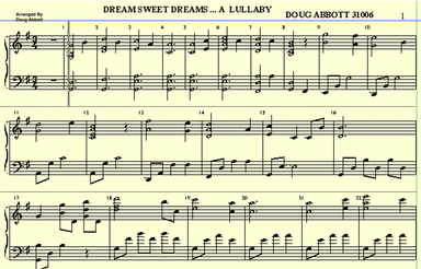 Dream Sweet Dreams ... A Lullaby