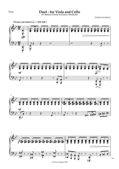 Duel: for Viola and Cello - Piano