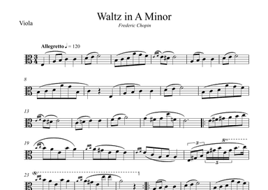Waltz in A Minor (Chopin) (arr. Wesley S. SIlva)