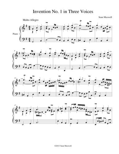 Invention No. 1 in Three Voices