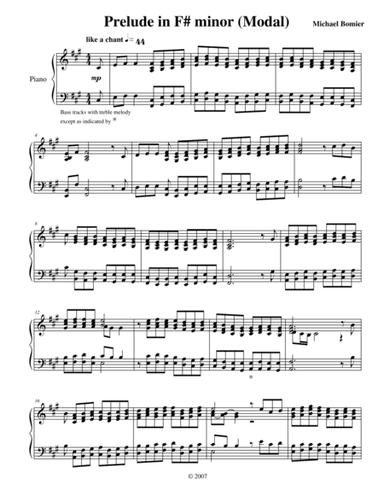 Prelude No.14 in F# minor from 24 Preludes