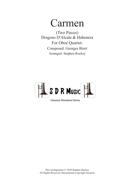 Carmen: 2 Pieces for Oboe Quartet (arr. Stephen Rockey)