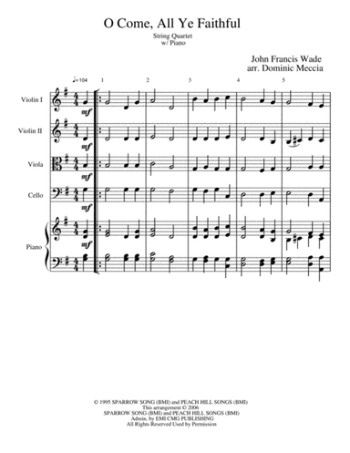 O Come All Ye Faithful (arr. Dominic Meccia)