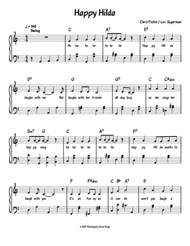Happy Hilda -  Piano/Vocal/Guitar