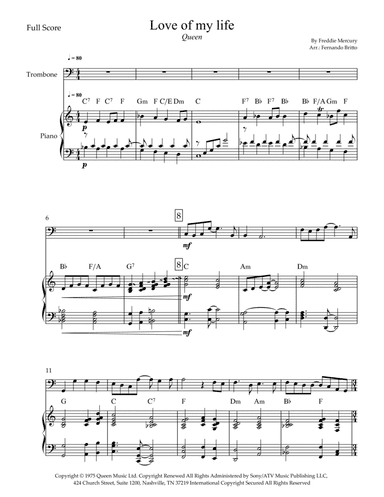 Love Of My Life (arr. Fernando Britto)