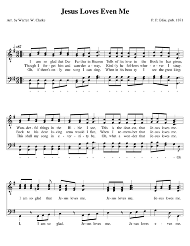 Jesus Loves Even Me (arr. Warren W. Clarke)