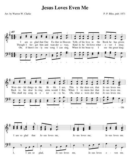 Jesus Loves Even Me (arr. Warren W. Clarke)