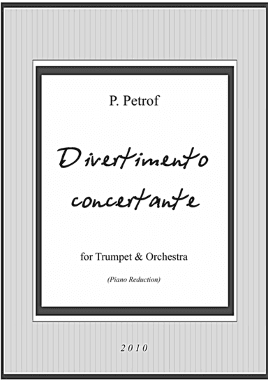 Divertimento concertante for trumpet and orchestra - piano reduction