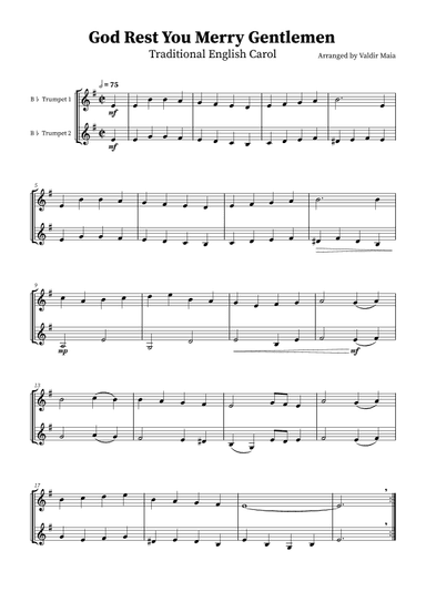 God Rest You Merry Gentlemen - Trumpet Duet (arr. Valdir Maia)