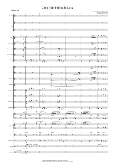 Can't Help Falling In Love (arr. Daryl McKenzie)