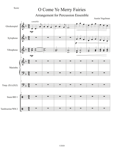 O Come Ye Merry Fairies (arr. Austin M. Vogelman)
