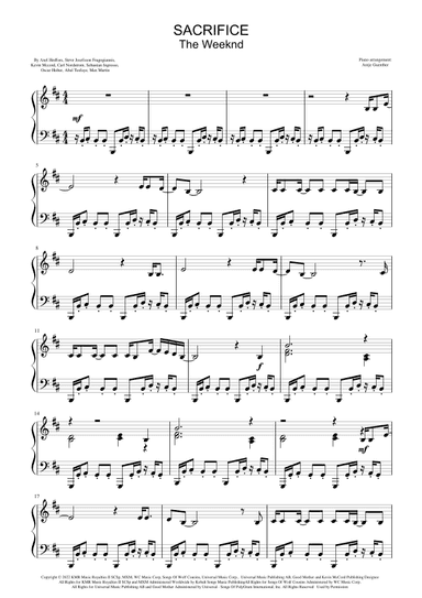 Sacrifice (arr. Antje Günther)