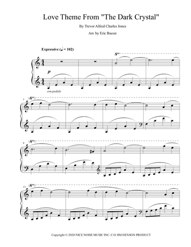 Love Theme From The Dark Crystal (arr. Eric Bacon)