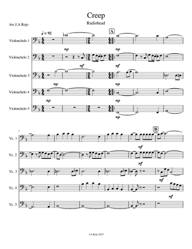 Creep (arr. J.A.Rojo)