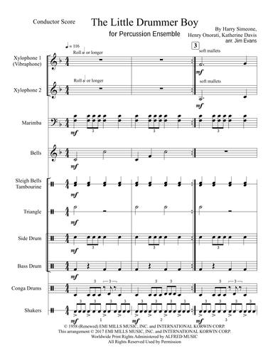 The Little Drummer Boy (arr. Jim Evans)
