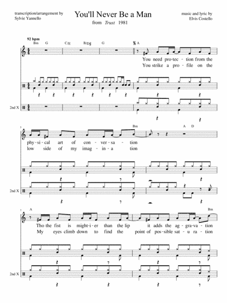 You'll Never Be A Man (arr. Sylvie Yannello)