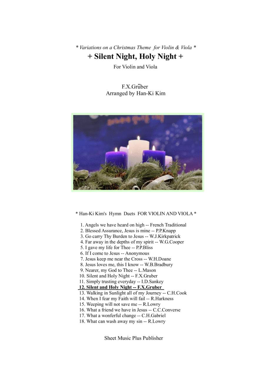 Silent Night, Holy Night (For Violin and Viola) (arr. Han-Ki Kim)