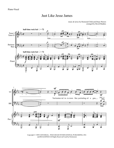 Just Like Jesse James (arr. David Maddux)